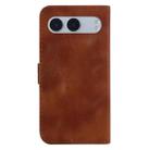 For OnePlus Nord 4 Seven-shaped Embossed Leather Phone Case(Brown) - 3