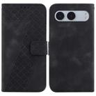 For OnePlus Nord 4 Seven-shaped Embossed Leather Phone Case(Black) - 1