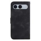 For OnePlus Nord 4 Seven-shaped Embossed Leather Phone Case(Black) - 3