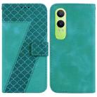 For OnePlus Nord CE4 Lite Seven-shaped Embossed Leather Phone Case(Green) - 1