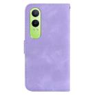 For OnePlus Nord CE4 Lite Seven-shaped Embossed Leather Phone Case(Purple) - 3