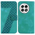 For OnePlus 13 Seven-shaped Embossed Leather Phone Case(Green) - 1