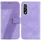 For OnePlus Ace 5 Ultra / Nord 5 5G Seven-shaped Embossed Leather Phone Case(Purple) - 1