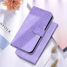 For Google Pixel 9a Seven-shaped Embossed Leather Phone Case(Purple) - 2