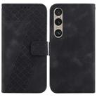 For Sony Xperia 1 VI 7-shaped Embossed Leather Phone Case(Black) - 1