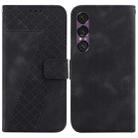 For Sony Xperia 1 VII Seven-shaped Embossed Leather Phone Case(Black) - 1