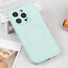 For iPhone 16 Pro Liquid Silicone Magsafe Phone Case(Light Cyan) - 2