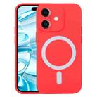 For iPhone 16 Plus Liquid Silicone Magsafe Phone Case(Red) - 1