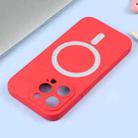 For iPhone 16 Plus Liquid Silicone Magsafe Phone Case(Red) - 3