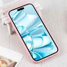 For iPhone 16 Liquid Silicone Magsafe Phone Case(Pink) - 3