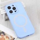 For iPhone 16 Liquid Silicone Magsafe Phone Case(Light Purple) - 2