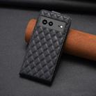 For Google Pixel 7a Diamond Lattice Vertical Flip Leather Phone Case(Black) - 3