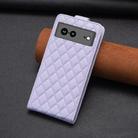 For Google Pixel 7a Diamond Lattice Vertical Flip Leather Phone Case(Purple) - 3