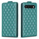 For Google Pixel 7 Diamond Lattice Vertical Flip Leather Phone Case(Green) - 1