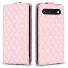 For Google Pixel 7 Diamond Lattice Vertical Flip Leather Phone Case(Pink) - 1