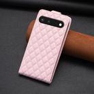 For Google Pixel 7 Diamond Lattice Vertical Flip Leather Phone Case(Pink) - 3