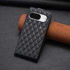 For Google Pixel 8 Diamond Lattice Vertical Flip Leather Phone Case(Black) - 3