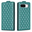 For Google Pixel 8 Diamond Lattice Vertical Flip Leather Phone Case(Green) - 1
