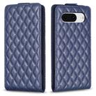For Google Pixel 8 Diamond Lattice Vertical Flip Leather Phone Case(Blue) - 1