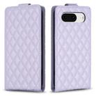For Google Pixel 8 Diamond Lattice Vertical Flip Leather Phone Case(Purple) - 1