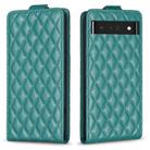 For Google Pixel 7 Pro Diamond Lattice Vertical Flip Leather Phone Case(Green) - 1