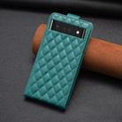 For Google Pixel 7 Pro Diamond Lattice Vertical Flip Leather Phone Case(Green) - 3