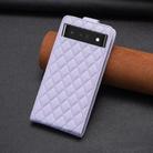 For Google Pixel 7 Pro Diamond Lattice Vertical Flip Leather Phone Case(Purple) - 3
