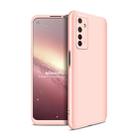For OPPO Realme 6 GKK Three Stage Splicing Full Coverage PC Protective Case(Rose Gold) - 1