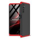 For OPPO Realme 6 Pro GKK Three Stage Splicing Full Coverage PC Protective Case(Black Red) - 1