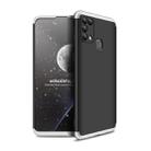 For Samsung Galaxy M31 GKK Three Stage Splicing Full Coverage PC Protective Case(Black Silver) - 1