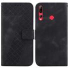 For Huawei P Smart Z/Y9 Prime 2019 7-shaped Embossed Leather Phone Case(Black) - 1