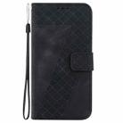 For Huawei P30 lite/nova 4e 7-shaped Embossed Leather Phone Case(Black) - 2