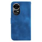 For Huawei nova 12 Seven-shaped Embossed Leather Phone Case(Blue) - 3