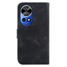 For Huawei nova 12 Ultra Seven-shaped Embossed Leather Phone Case(Black) - 3