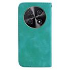 For Huawei nova 12i 4G Global Seven-shaped Embossed Leather Phone Case(Green) - 3