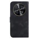 For Huawei nova 12i 4G Global Seven-shaped Embossed Leather Phone Case(Black) - 3
