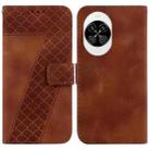 For Huawei nova 14 Seven-shaped Embossed Leather Phone Case(Brown) - 1
