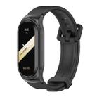 For Xiaomi Mi Band 8 Mijobs CS Case Silicone Watch Band(Black) - 1