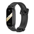 For Xiaomi Mi Band 8 Mijobs Plus Case Silicone Watch Band(Black) - 1