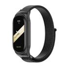For Xiaomi Mi Band 8 Mijobs CS Case Breathable Nylon Loop Watch Band(Black) - 1