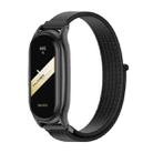 For Xiaomi Mi Band 8 Mijobs Plus Case Breathable Nylon Loop Watch Band(Black) - 1