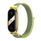 For Xiaomi Mi Band 8 Mijobs Plus Case Breathable Nylon Loop Watch Band(Bright Yellow) - 1