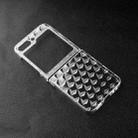 For Samsung Galaxy Z Flip5 Transparent Diamond Texture PC Phone Case - 1