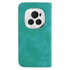 For Honor Magic6 Pro Seven-shaped Embossed Leather Phone Case(Green) - 3