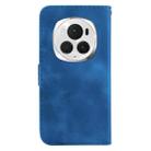 For Honor Magic6 Pro Seven-shaped Embossed Leather Phone Case(Blue) - 3