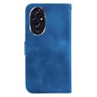 For Honor 200 5G Seven-shaped Embossed Leather Phone Case(Blue) - 3