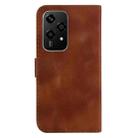 For Honor 200 Lite Global Seven-shaped Embossed Leather Phone Case(Brown) - 3