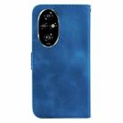 For Honor 200 Pro 5G Seven-shaped Embossed Leather Phone Case(Blue) - 3