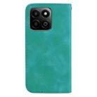 For Honor Play 60 Plus Seven-shaped Embossed Leather Phone Case(Green) - 3