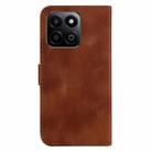 For Honor Play 60 Plus Seven-shaped Embossed Leather Phone Case(Brown) - 3